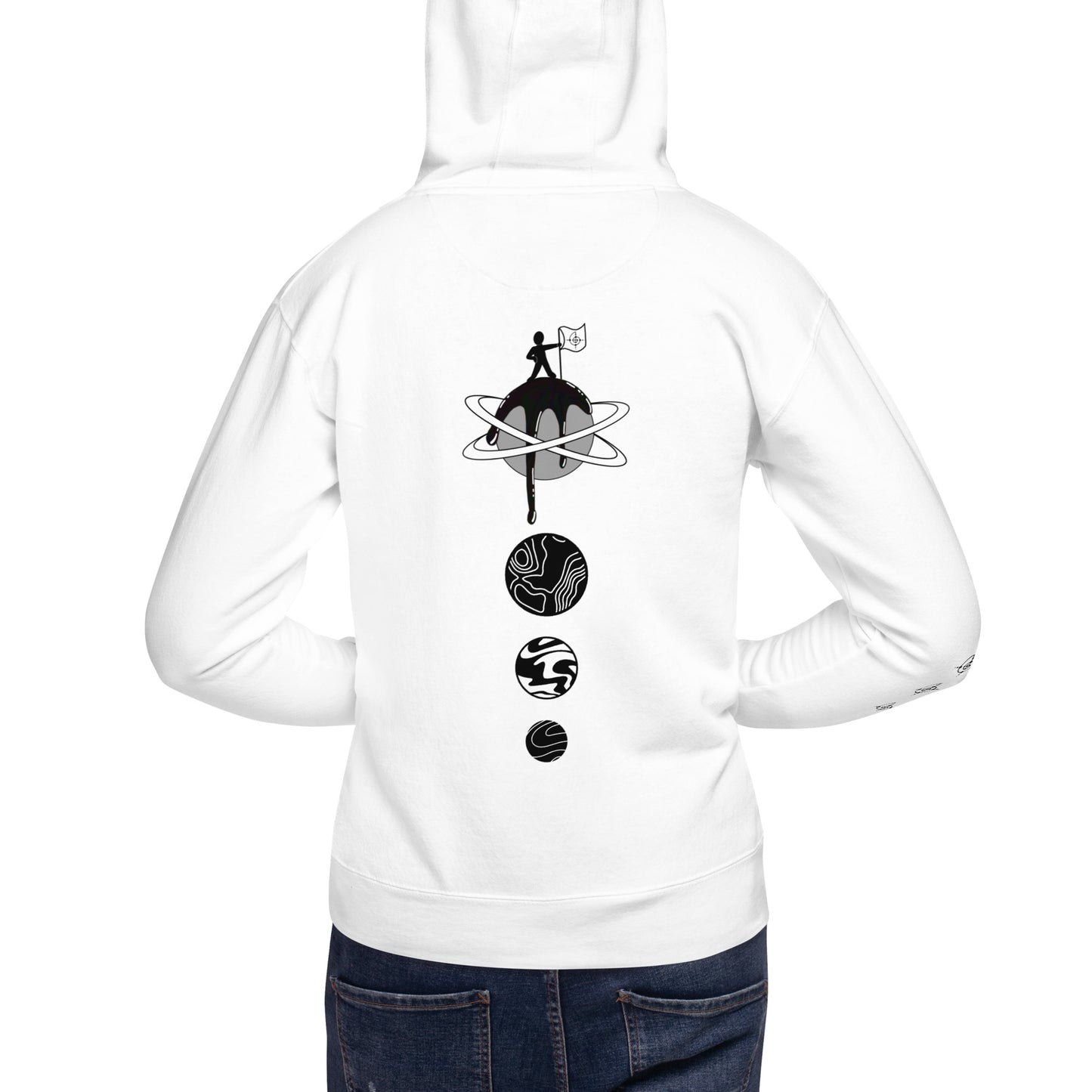 Cosmic Eyes Hoodie White