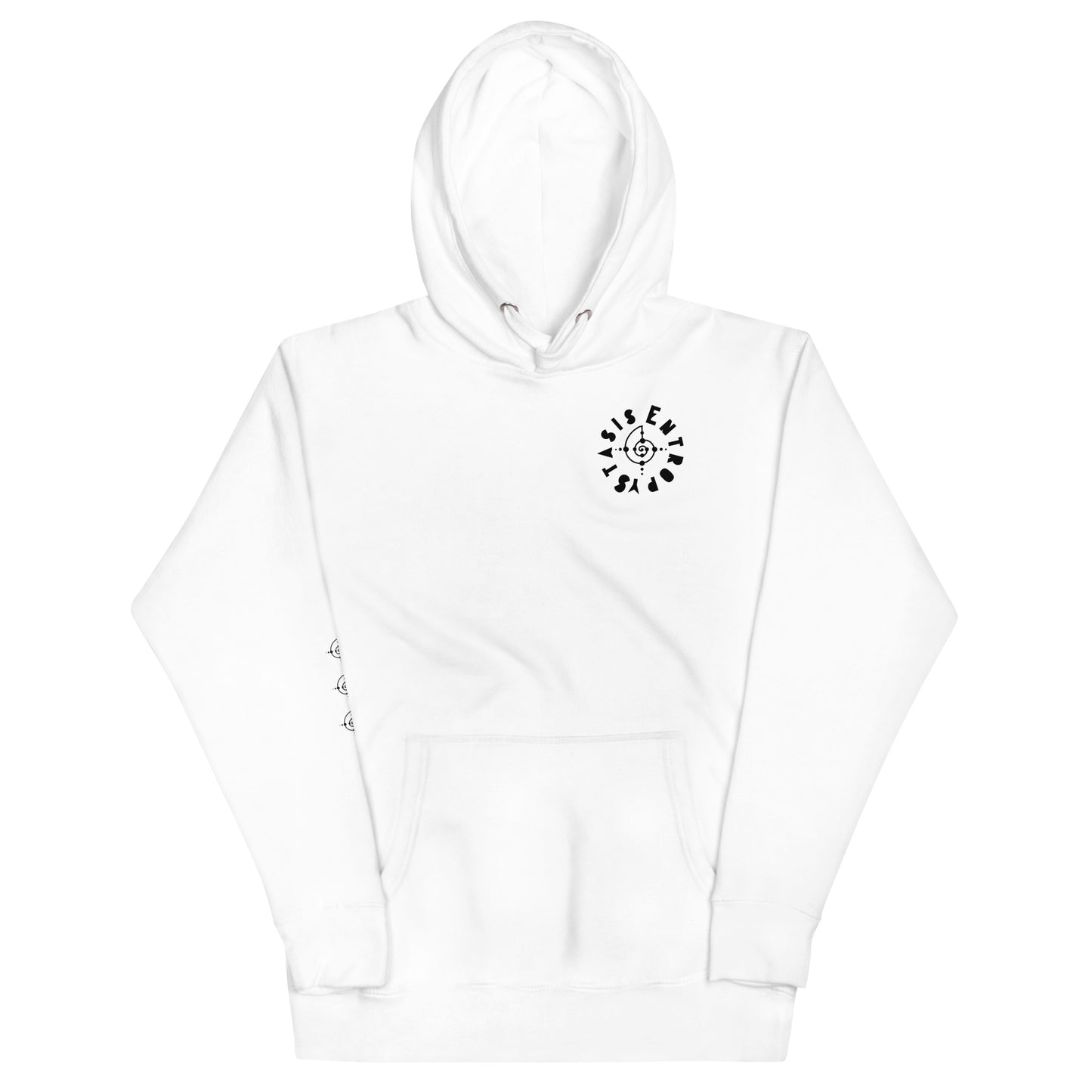 Floral Drip Hoodie White