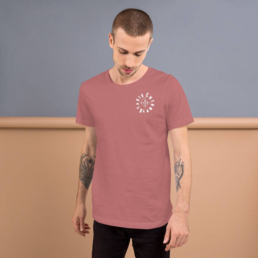 Floral Drip Tee Black/Dusty Rose